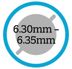 6.30mm - 6.35mm