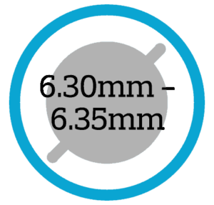 6.30 mm - 6.35 mm