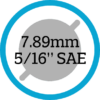 7.89 - 5/16" Kraftstoff (Dampf)
