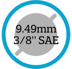 9.49 mm - 3/8" SAE