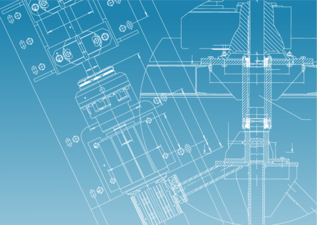 Image of a blueprint for AFC's supply chain management